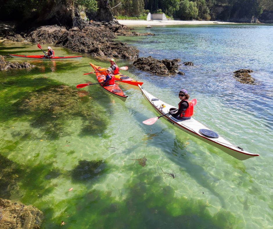 Cursos de kayak de Mar en la Ría de Ares.