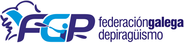 Logotipo oficial de la Federación Galega de Piragüismo (FGP)